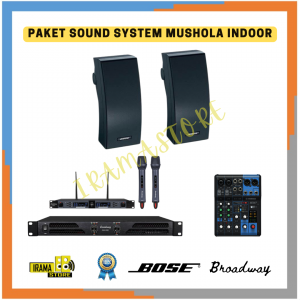 Paket Sound System Mushola Indoor Speaker Bose - 50M2